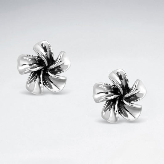 HAWAIIAN FLOWER STUD EARRINGS-ASTI0012