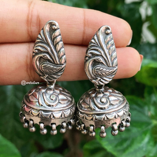 Peacock jhumka -AS1704