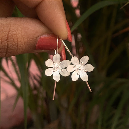 FLOWER HOOK EARRINGS-ASTI002