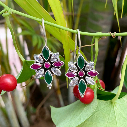 Flower Drop Earring-AS2470